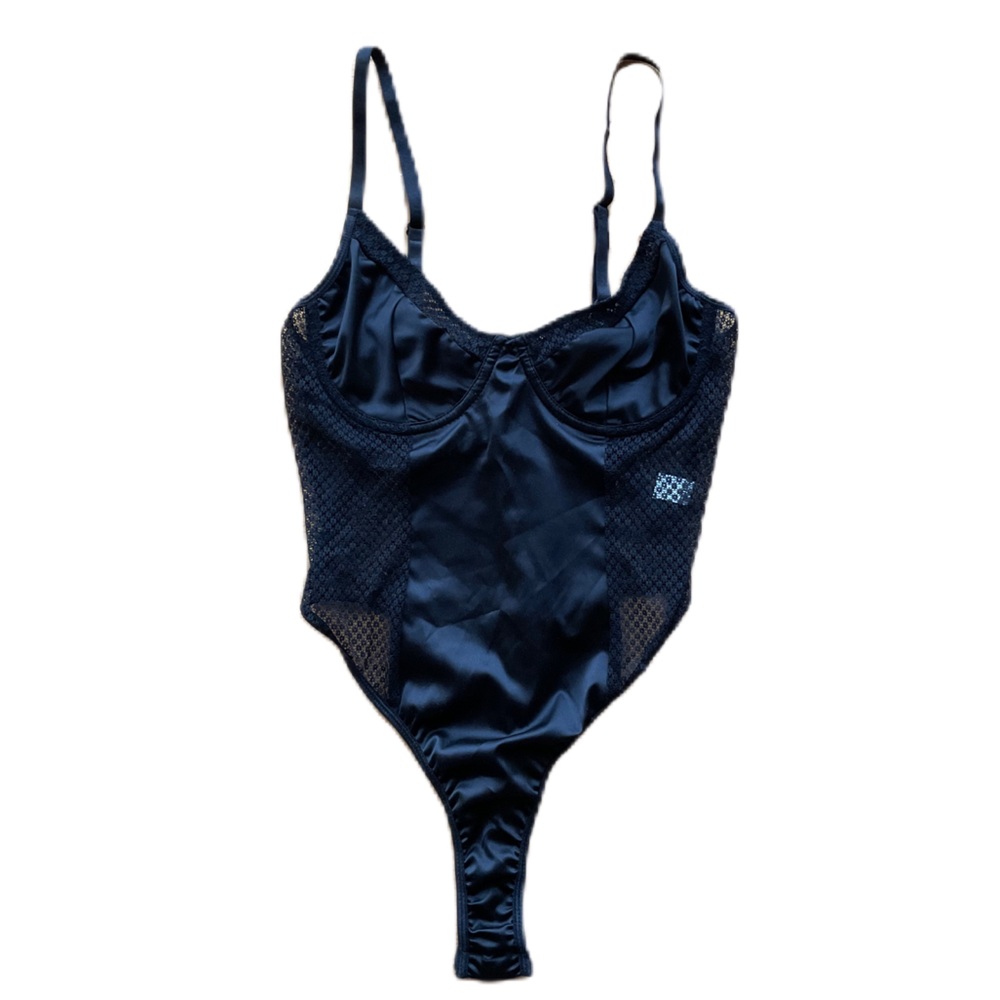 Love & Other Things Black Lace Lingerie Bodysuit